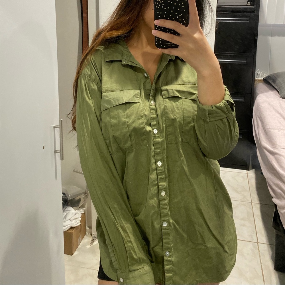 6/$20!!!  F21-Button up flannel